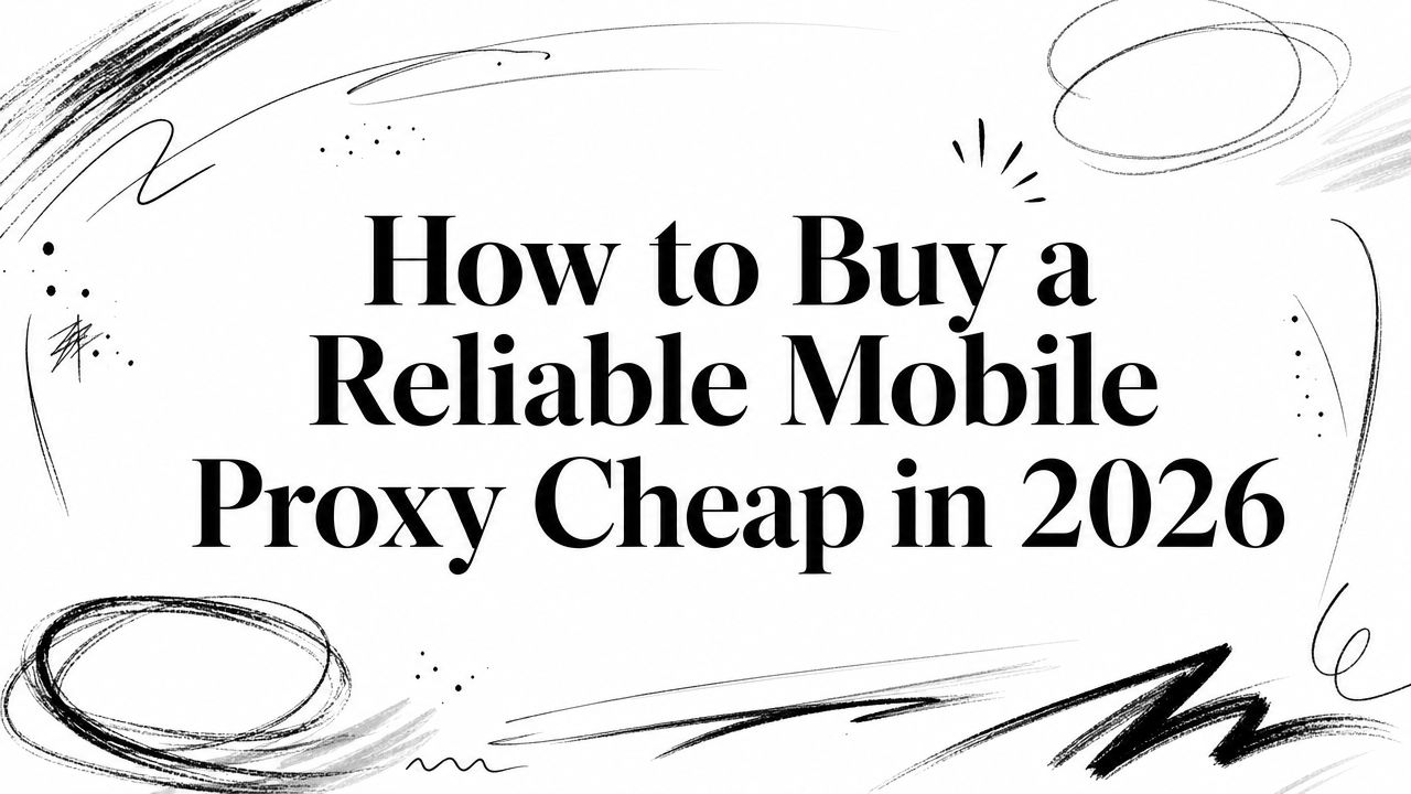 How to Buy a Reliable Mobile Proxy Cheap in 2026