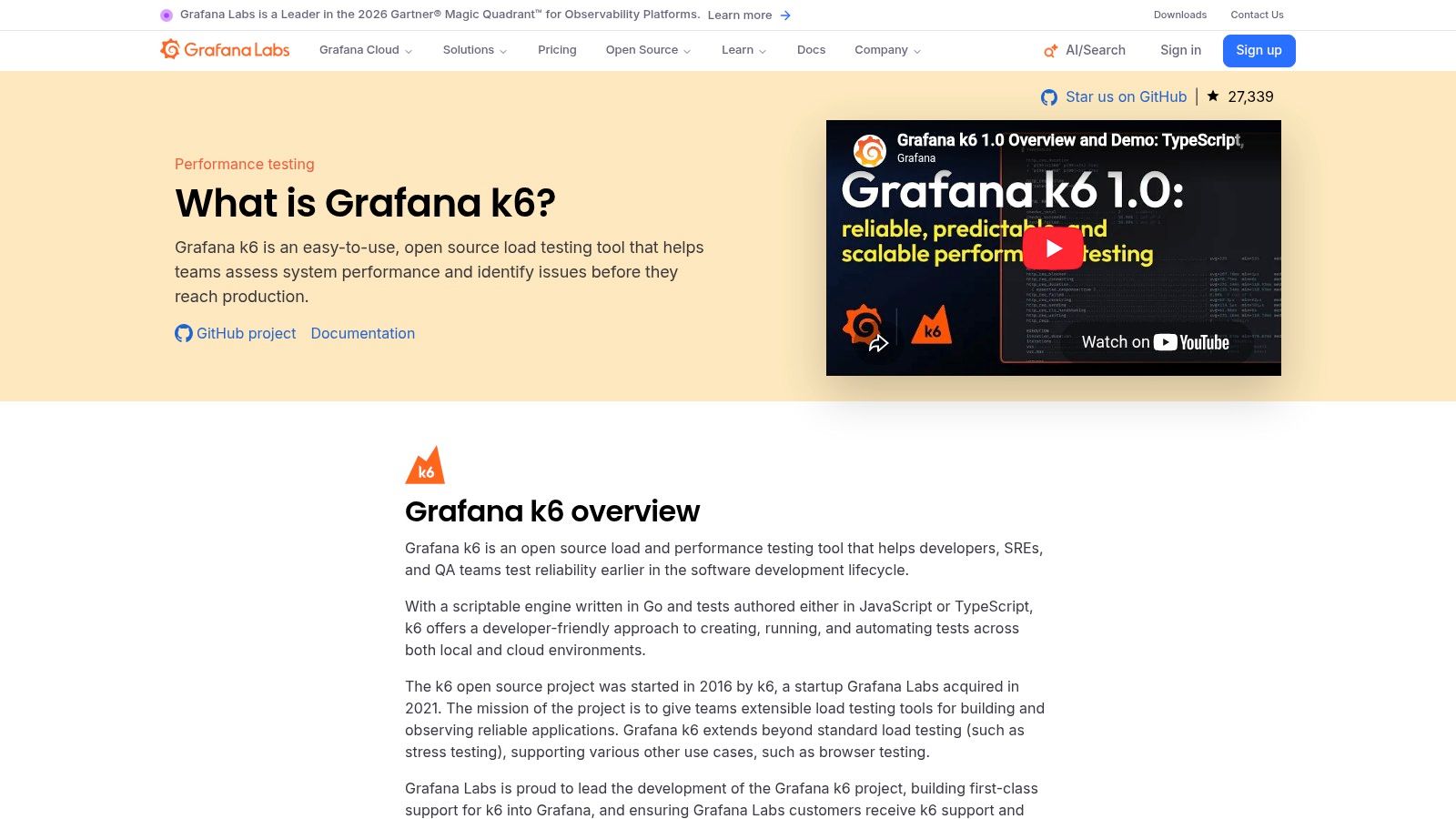 Grafana k6